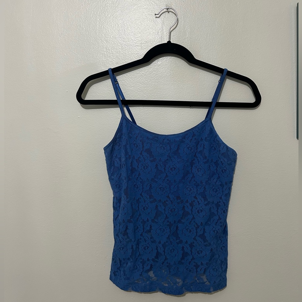 ST. EVE | Intimates Chic Blue Lace Camisole